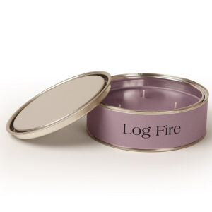 Pintail Candles Large 3 Wick Scented Candle Tin - Log Fire-0